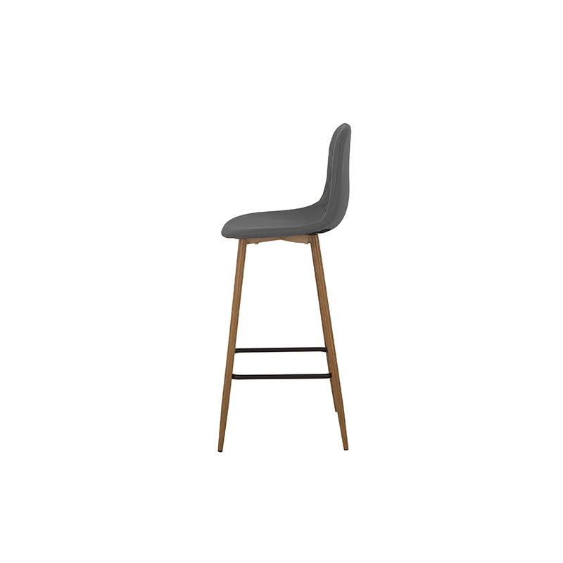 Banco para barra Gilly de deurope.com.mx, asiento acolchado y estructura metálica para uso en barra o cocina.