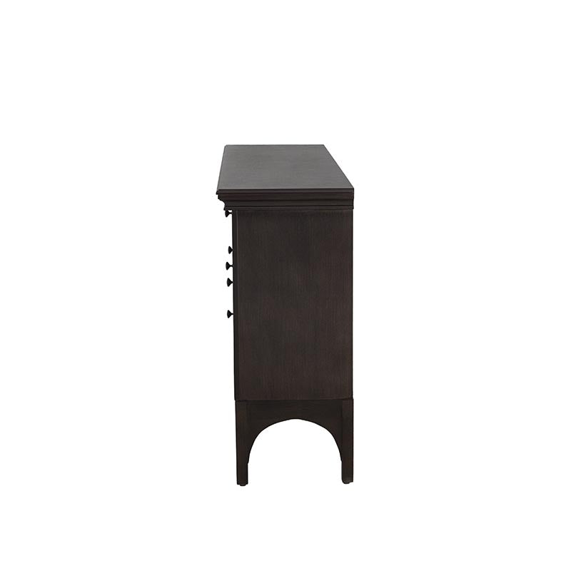Buffet Argos de Deurope.com.mx con puertas blancas y encimera de madera, diseño moderno y funcional para comedor.
