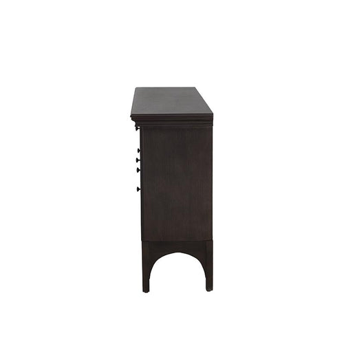 Buffet Argos de Deurope.com.mx con puertas blancas y encimera de madera, diseño moderno y funcional para comedor.
