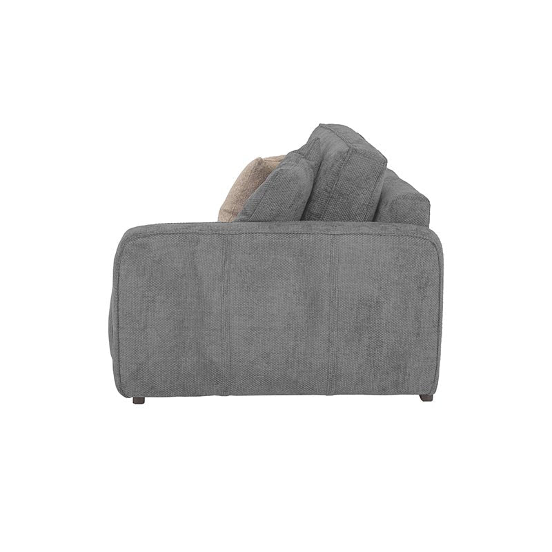 Sillón lateral derecho de la sala Megan, módulo de sala deoupe.com.mx, con cojines y estructura moderna en tonos neutros.