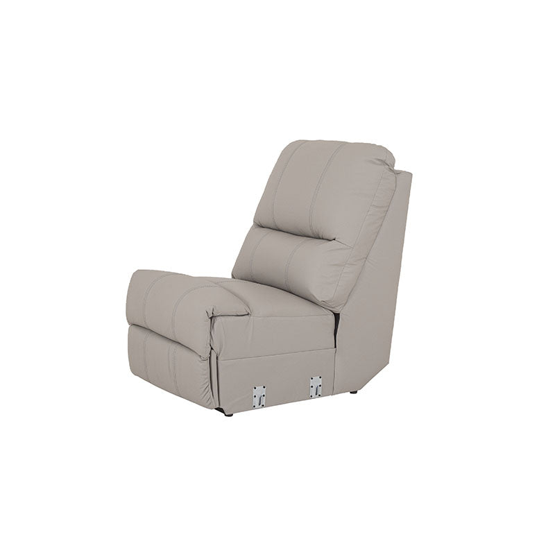 Módulo de sala Enzo III Central de deurope.com.mx, sofá en color gris con cojines, diseño moderno y cómodo.
