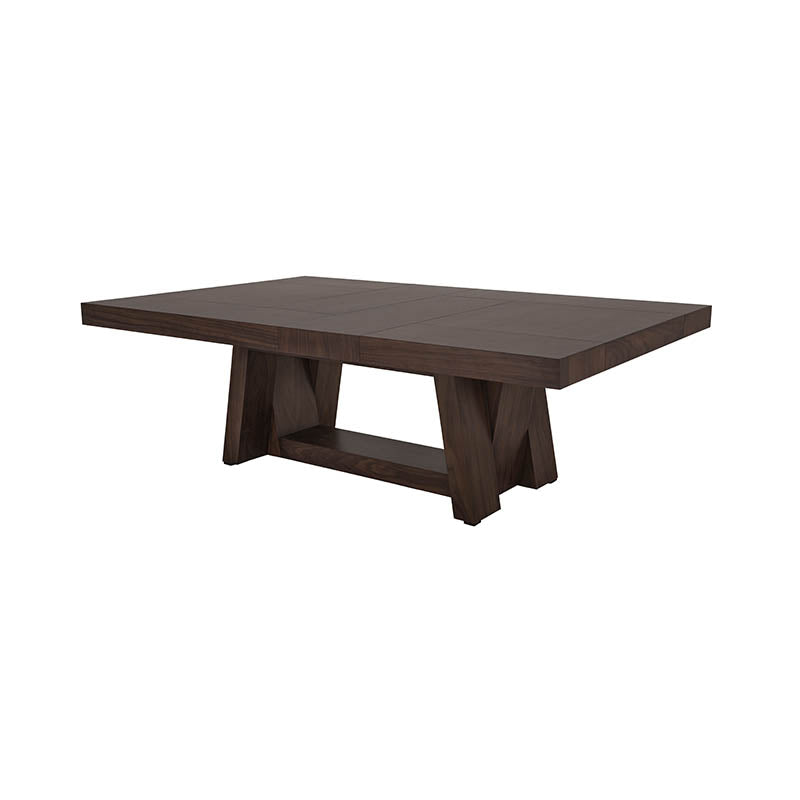 Mesa de comedor Toledo deurope.com.mx, vista de la superficie de madera con patas rectas y diseño moderno para comedor familiar.