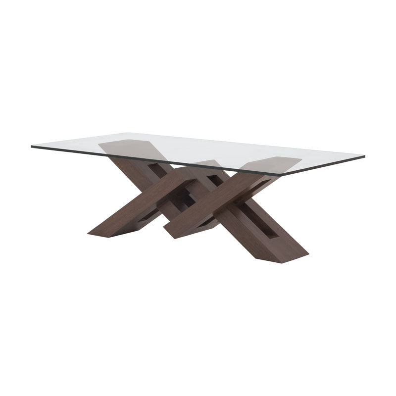 Mesa de centro Vemer de Deurope, con superficie de madera clara y estructura moderna en ambiente de sala de estar.