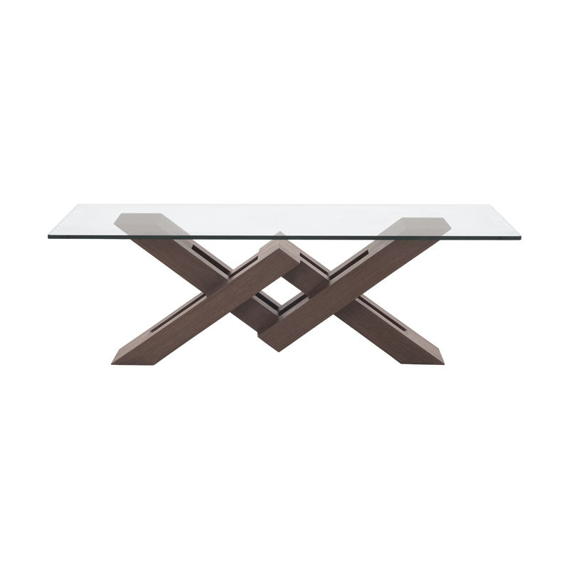 Mesa de centro Vemer de Europea.com.mx, con superficie de madera clara y estructura moderna, ideal para sala de estar.
