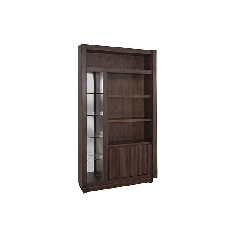 Torre izquierda Toledo de mueble para TV de la marca deurope.com.mx, en acabado de madera y diseño moderno.