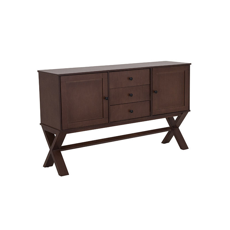 Buffet Ikaro de deurope.com.mx en acabado de madera con puertas y cajones, diseño moderno y funcional para comedor.