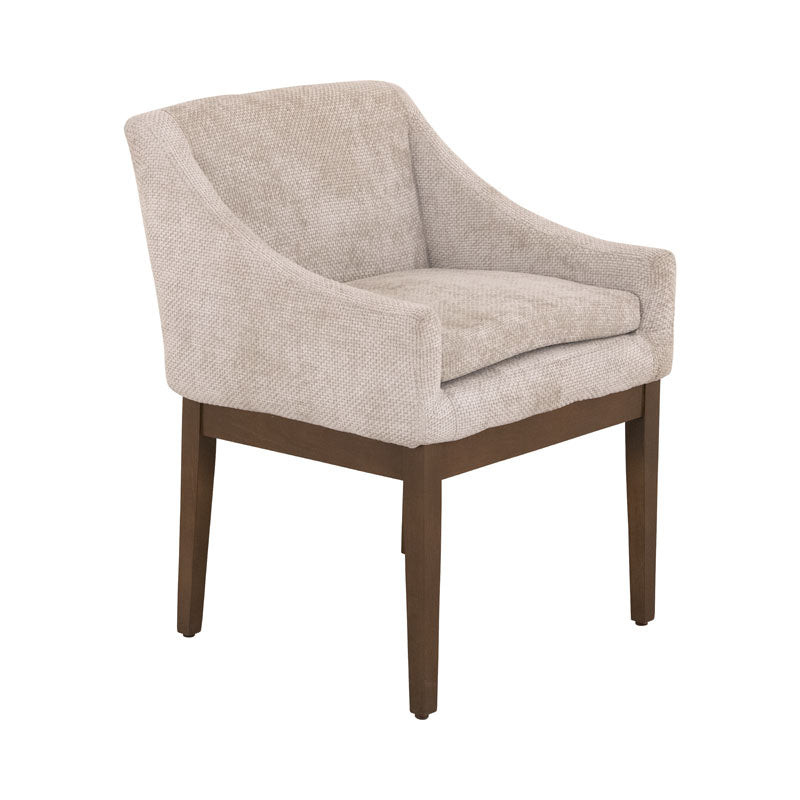 Silla de comedor Manhattan de Deurope.com.mx con diseño moderno y estructura de madera en color natural.