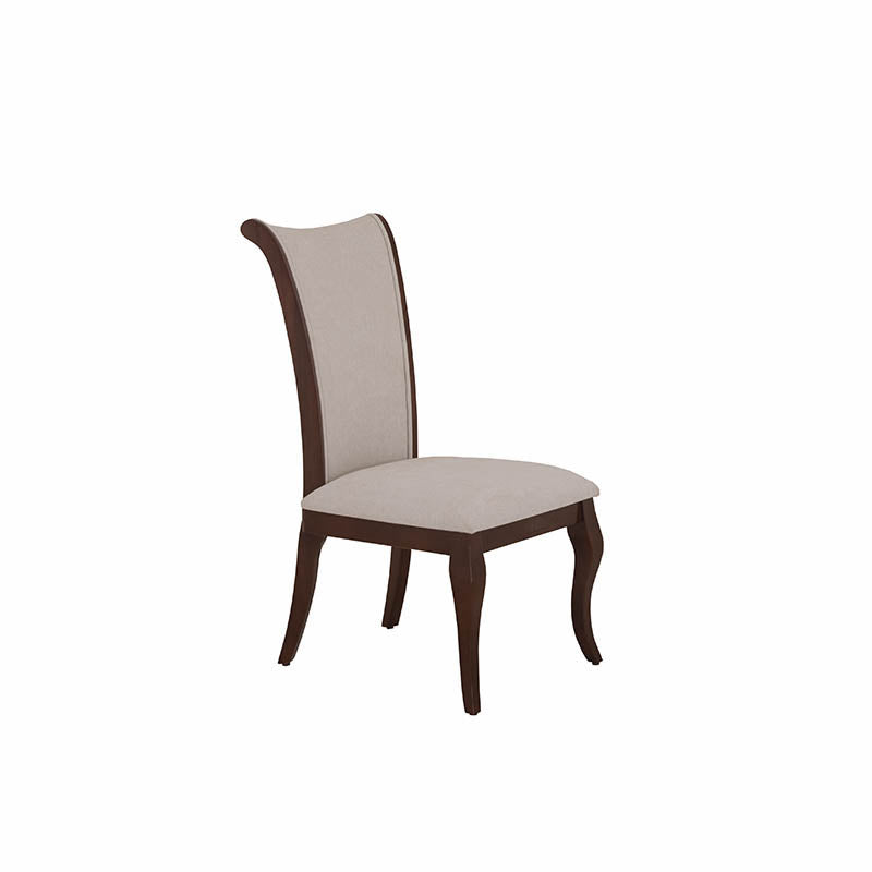 Silla de comedor Hera de Deurope.com.mx, diseño moderno con asiento y respaldo acolchados, en color gris claro.