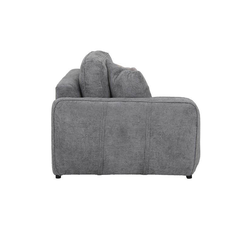 Sillón lateral izquierdo de módulo de sala Megan en color neutro, diseño moderno y cómodo para espacios de sala.