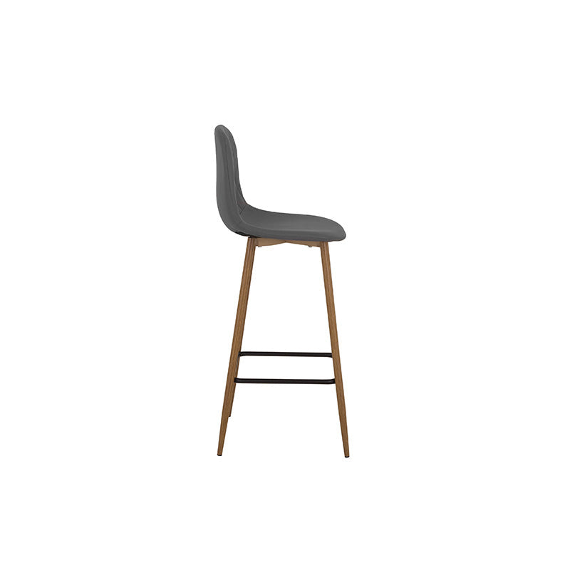 Banco para barra Gilly deurope.com.mx, asiento acolchado y estructura de metal resistente en color negro.
