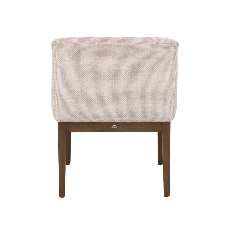 Silla de comedor Manhattan de Deurope.com.mx, con estructura moderna y asiento acolchado en color gris claro.