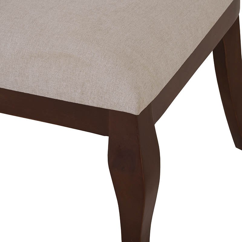 Silla de comedor Hera de Deurope.com.mx, diseño moderno con asiento acolchado y estructura de madera en tono natural.