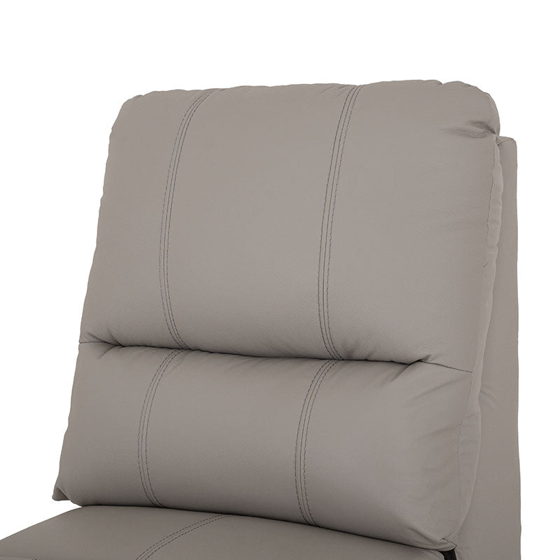Módulo de sala Enzo III Central de la marca deurope.com.mx, asiento tapizado y estructura moderna en color neutro