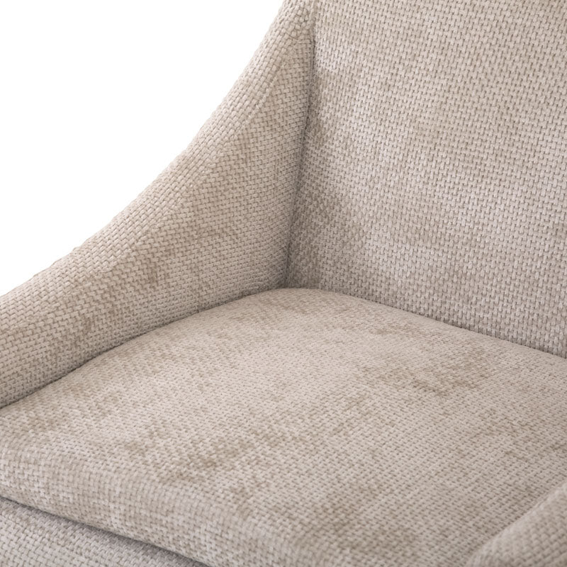 Silla de comedor Manhattan de Deurope.com.mx con respaldo y asiento acolchado en color gris, estilo moderno y elegante.
