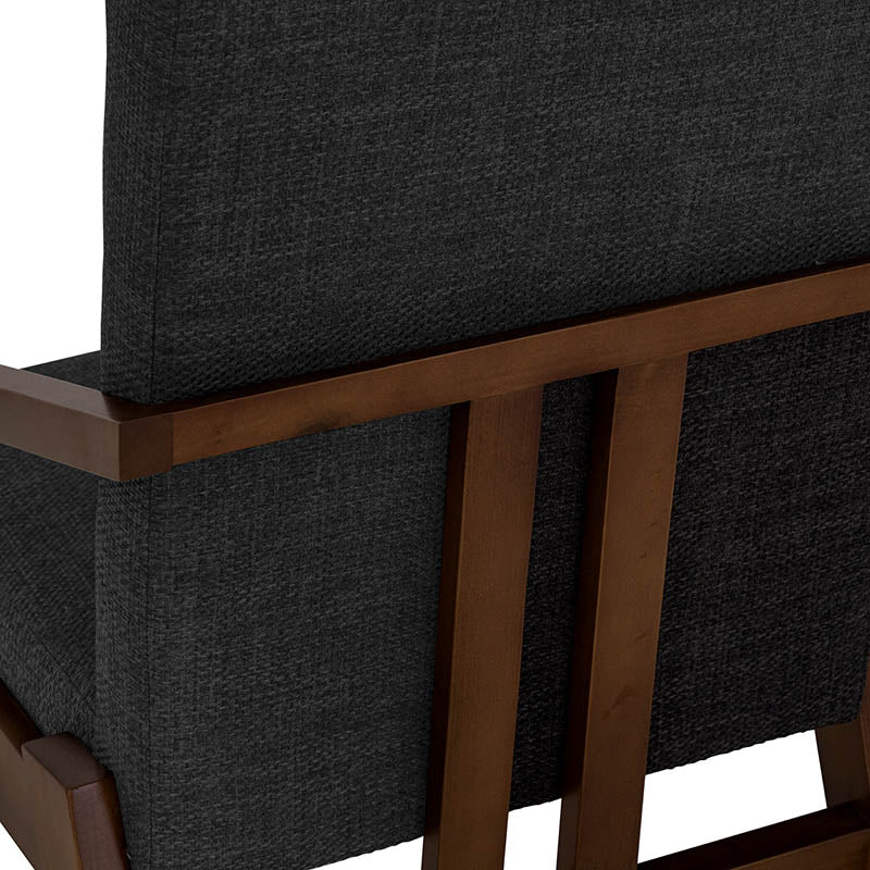 Silla de comedor Toledo de Deurope con estructura de madera y asiento acolchado en tonos neutros.