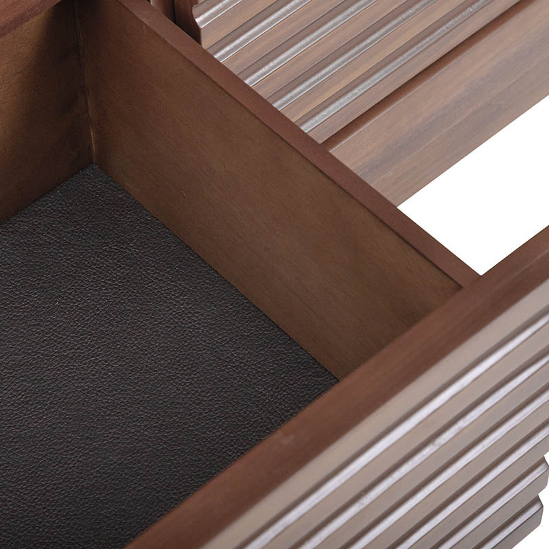Mueble para TV Central Toledo en color madera, con espacio para dispositivos y almacenamiento, de la marca deurope.com.mx