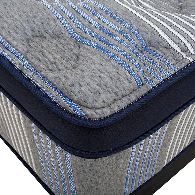 Juego de colchón y box deurope.com.mx con tela de tejido de punto, tamaño 190 cm, diseño de resortes y aire para dormir cómodo.