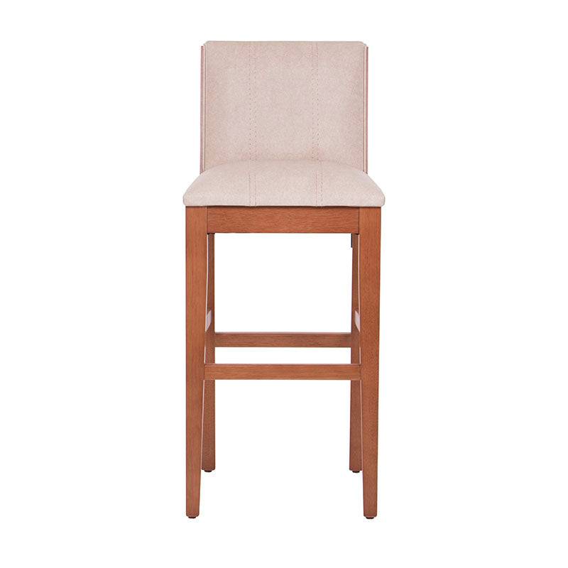 Juego de comedor Siena deurope.com.mx con bancos en madera de encino y tapiz beige, tamaño 42x101x37 cm.