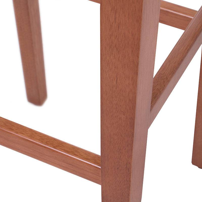 Juego de comedor Siena de deurope.com.mx con bancos de madera de encino y tapiz beige, 42 cm de altura.