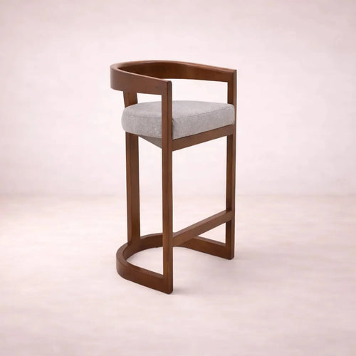 Juego de comedor Jess deurope.com.mx con bancos de madera de pino y nogal, tapizados en tela, frente 48 cm, alto 100 cm, fondo 53 cm