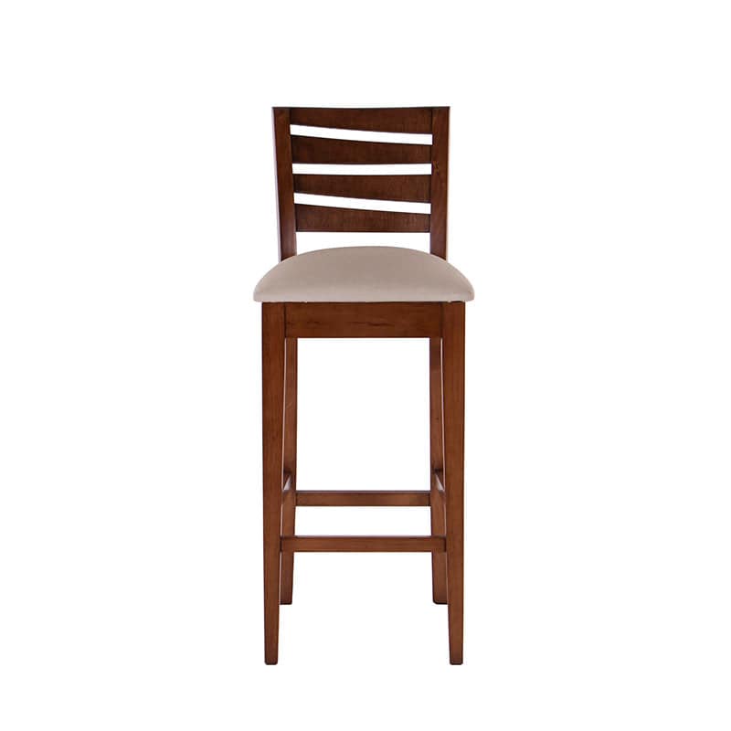 Juego de comedor Deus 5 piezas con bancos de cuero en tono tabaco, estructura de chapa de caoba, tapizado en cuero.