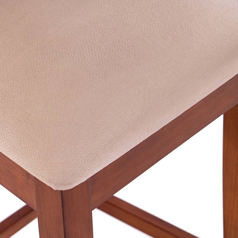Juego de comedor Deus deurope.com.mx con bancos de tabaco, chapa de caoba y tapiz de cuero en estilo elegante.