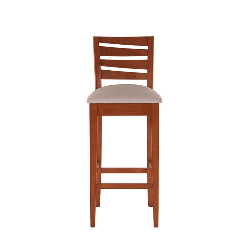 Banco de comedor Deus deurope.com.mx con tapizado en cuero, madera de caoba y asiento de 38 cm de altura.