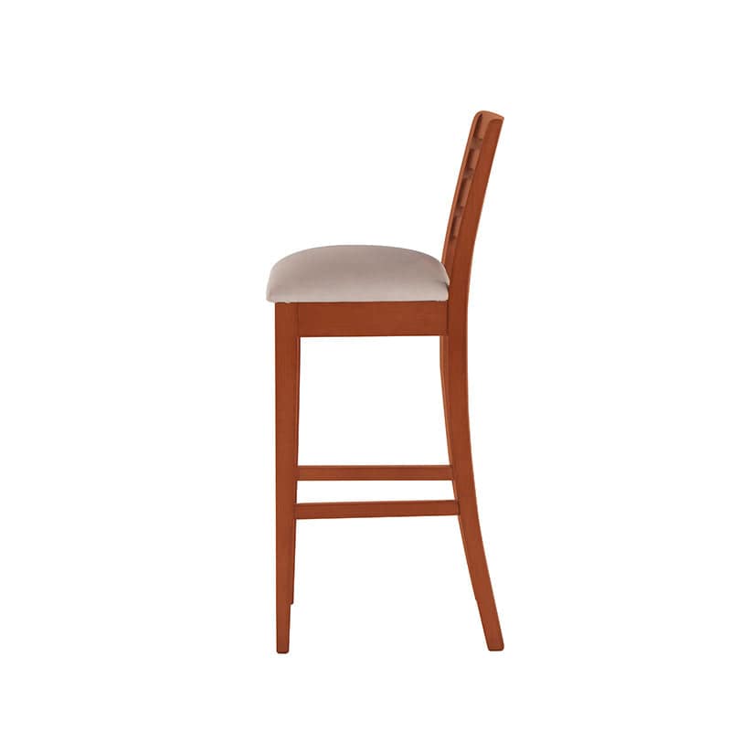 Juego de comedor Deus deoupe.com.mx con bancos de tabaco, chapa de caoba y tapiz de cuero, 38 cm de alto y 104 cm de largo