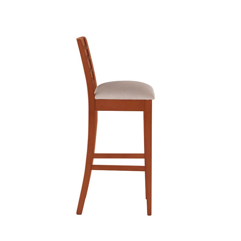Juego de comedor Deus de 5 piezas con bancos de tabaco, chapa de caoba y tapiz de cuero en estilo moderno y elegante.