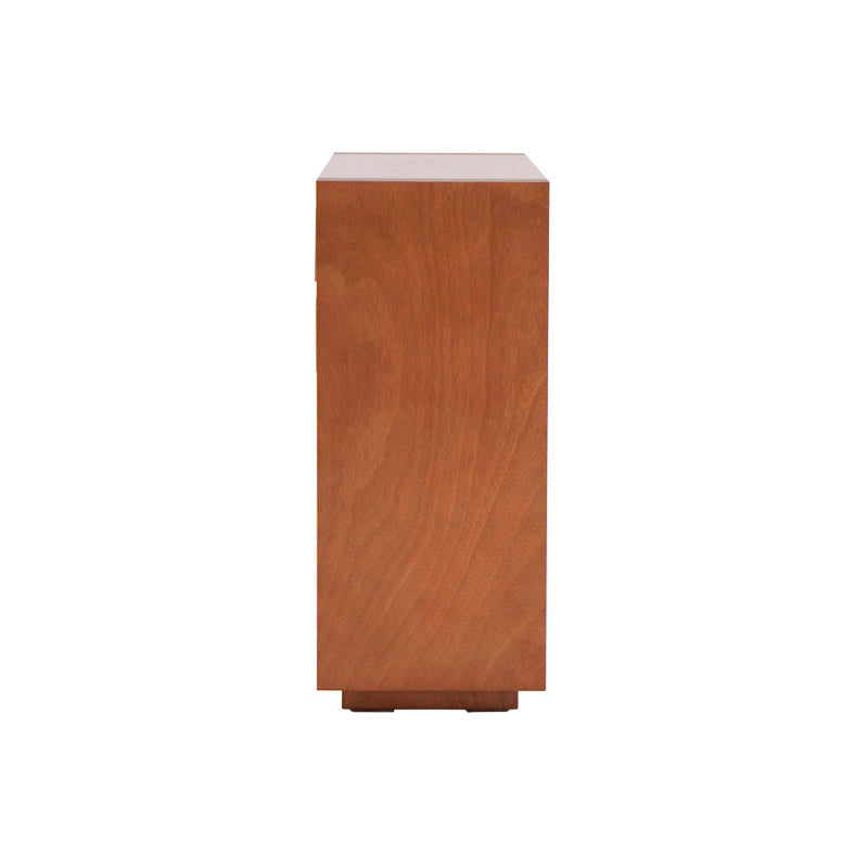 Juego de comedor Deus de 5 piezas con estructura de madera en barras café y tapa de mármol, tamaño 120x105x45 cm.