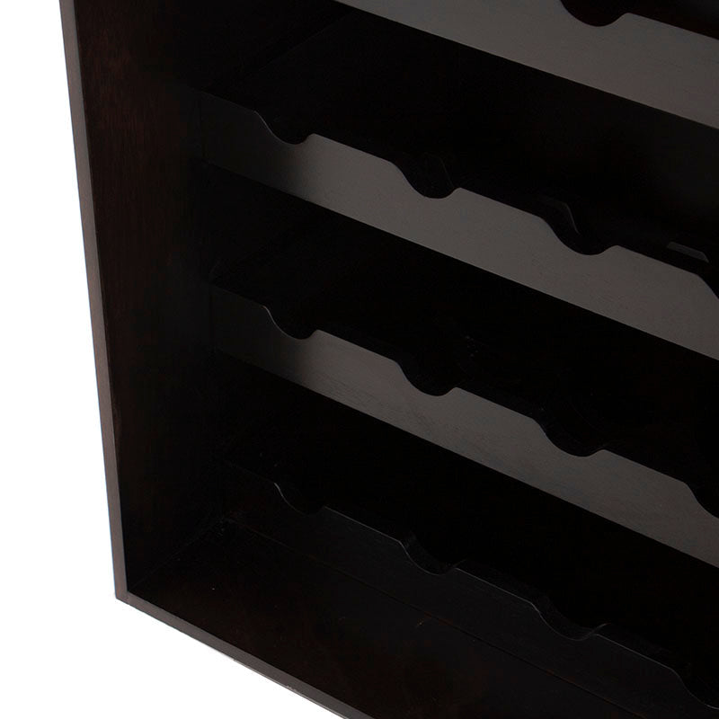 Juego de comedor Deus de 5 piezas con estructura de madera y chapa de caoba, mesa con superficie de mármol y barra de bar.