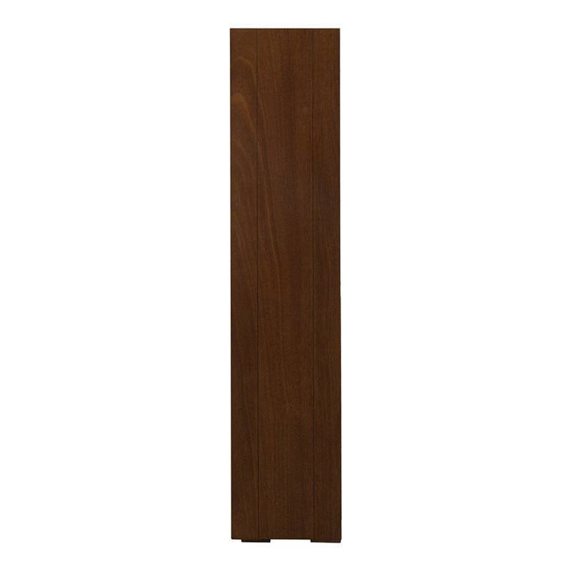 Juego de comedor Quetzal de madera en tono tabaco con contrabarra, de formato rectangular, con barras de chapa de okume.