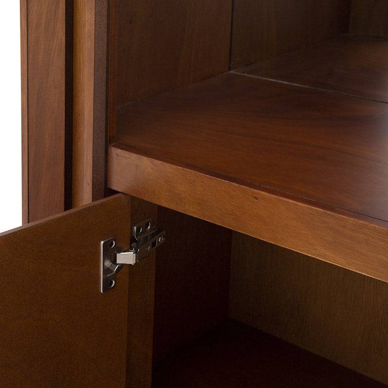 Juego de comedor Quetzal de 3 piezas de madera con diseño en tonos tabaco y contrabarra, de estilo elegante y funcional.