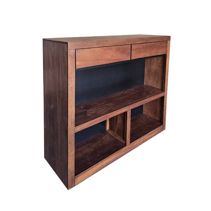 Barra de madera Bourbon de tamaño medio, ideal para bares y decoración, fabricada por deurope.com.mx