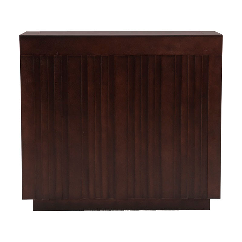 Juego de comedor Quetzal de 4 piezas con mesa de madera de Banak y encino, moderna y elegante, en imagen frontal.