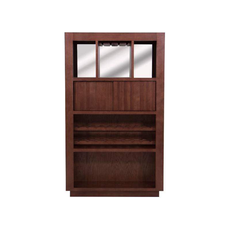 Juego de comedor Quetzal de 4 piezas en madera de nogal, encino y okume, con diseño moderno y superficie de 120x200x35 cm.