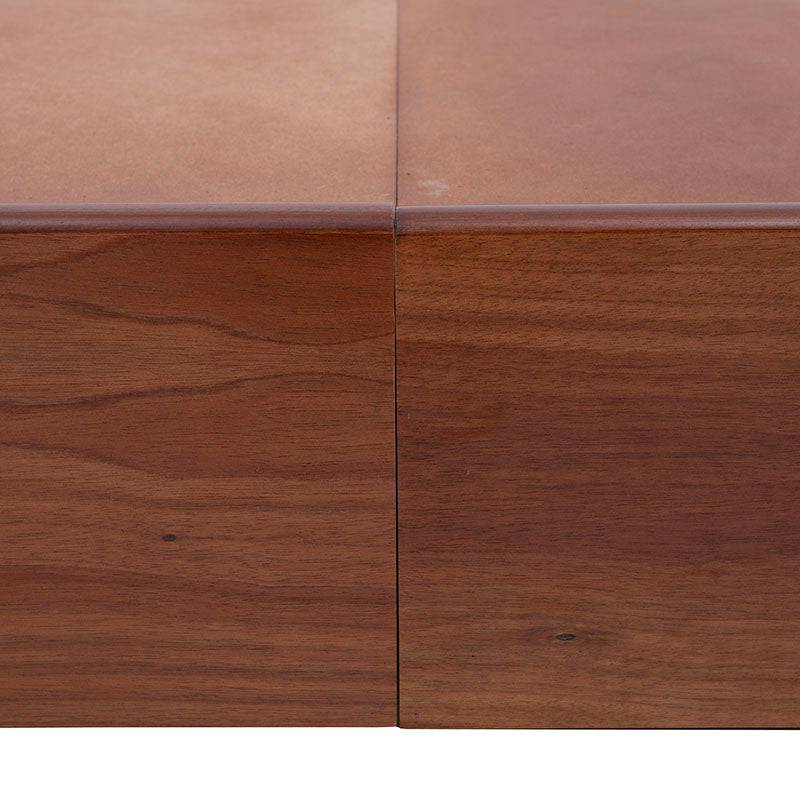 Juego de recámara Arezzo de madera natural clara, base y cabecera, deurope.com.mx, con diseño elegante y acabado en chapa de tzalam