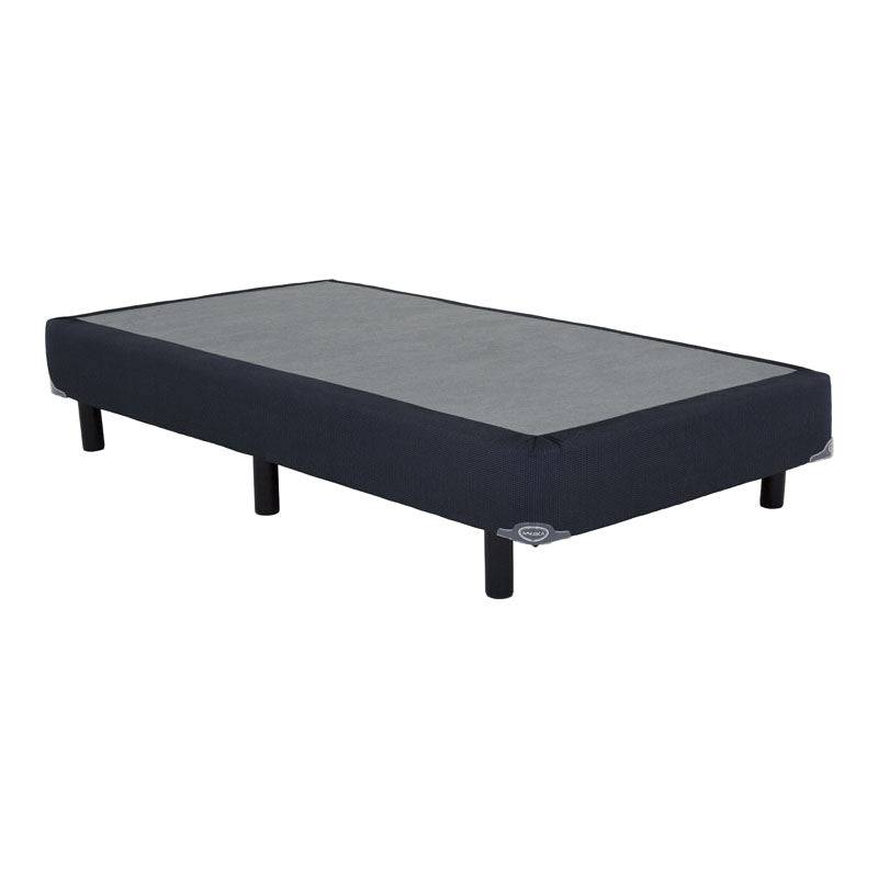 Juego de colchón y box individual América Forte deurope.com.mx, vista del conjunto de 3 piezas con base y colchón.