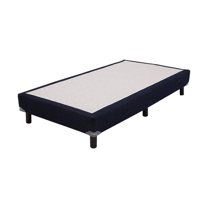 Caja individual Winn Restonic de madera de pino con tela, tamaño 100 cm de frente y 190 cm de fondo, deurope.com.mx