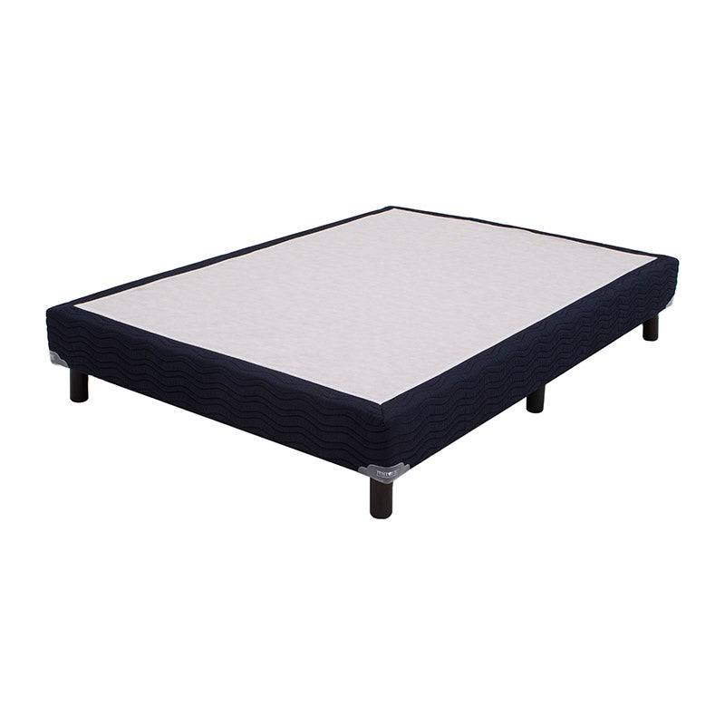Caja individual Winn Restonic de madera de pino con tela, tamaño 100 cm frente y 190 cm fondo, deurope.com.mx