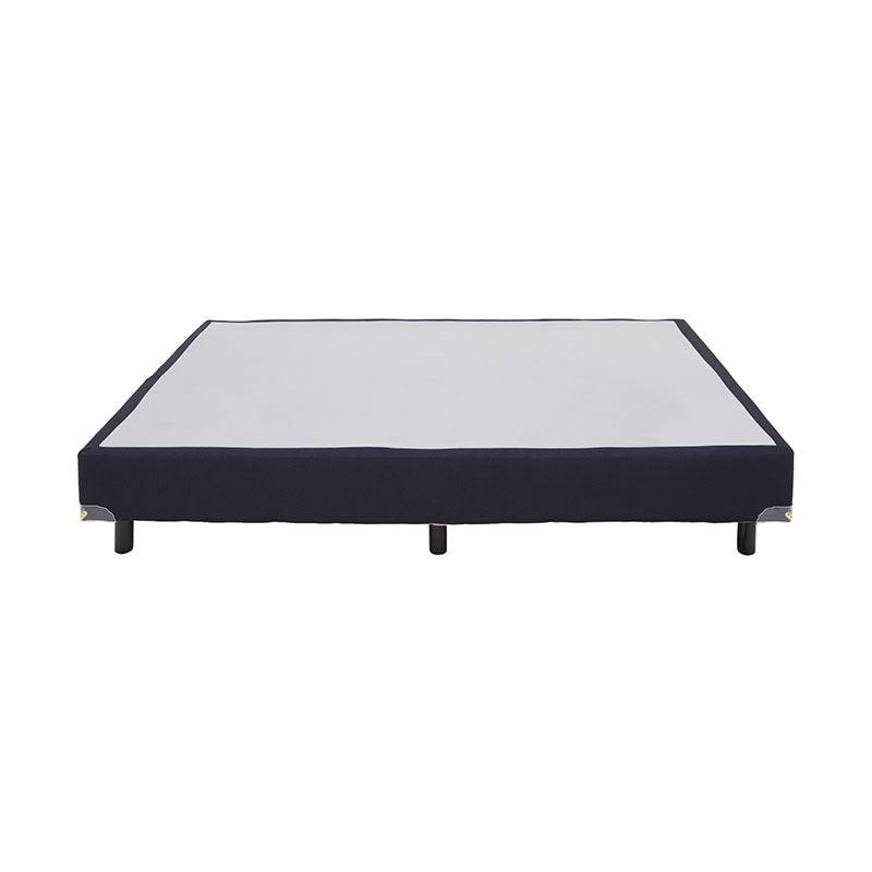Juego de colchón y box de madera de pino con tela, tamaño 100x190 cm, marca Forever, cómodo y resistente.