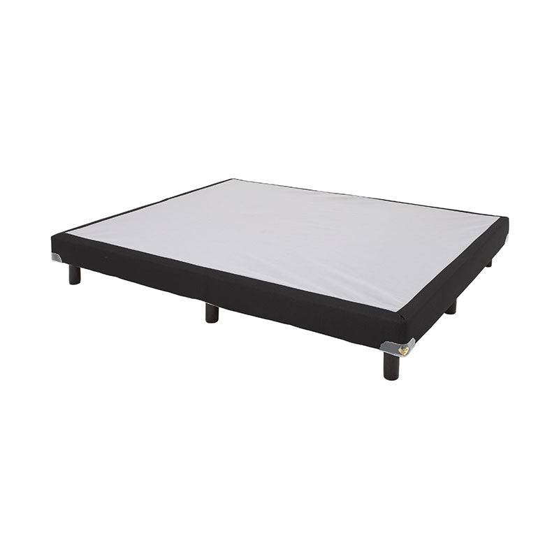 Juego de colchón y box de madera de pino con lámina de carbocel y tela, dimensiones 100x190x20 cm, marca Forever.