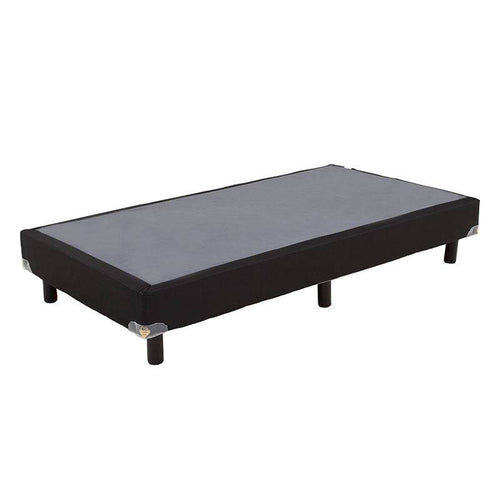 Juego de colchón y box de madera de pino con tapizado de tela, deurope.com.mx, tamaño 100x190 cm, estilo Air Fashion.
