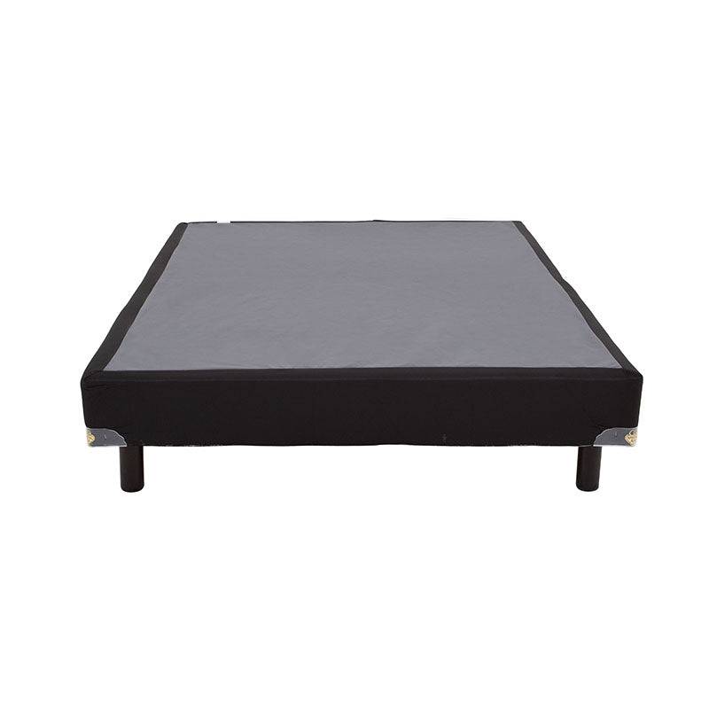 Juego de colchón y box de madera de pino con lámina de carbocel y tela, tamaño 100x190 cm, deurope.com.mx