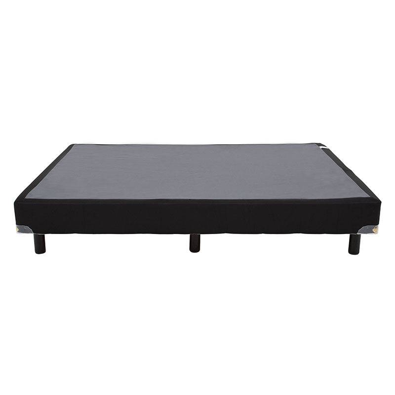 Juego de colchón y box de madera de pino, con tapizado de tela y estructura de 100x190 cm, de la marca deurope.com.mx.