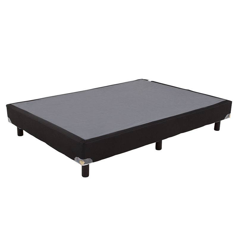 Juego de colchón y box de madera de pino con lámina de carbocel y tela, tamaño 100x190 cm, deurope.com.mx
