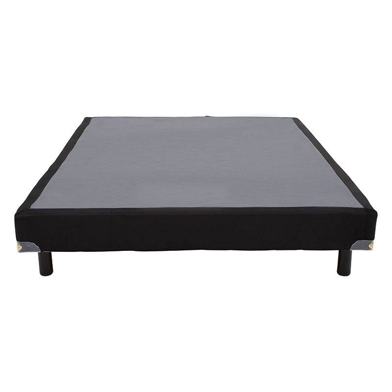 Juego de colchón y box de madera de pino con lámina de carbocel y tela en frente, de tamaño 100x190 cm, marca deurope.com.mx