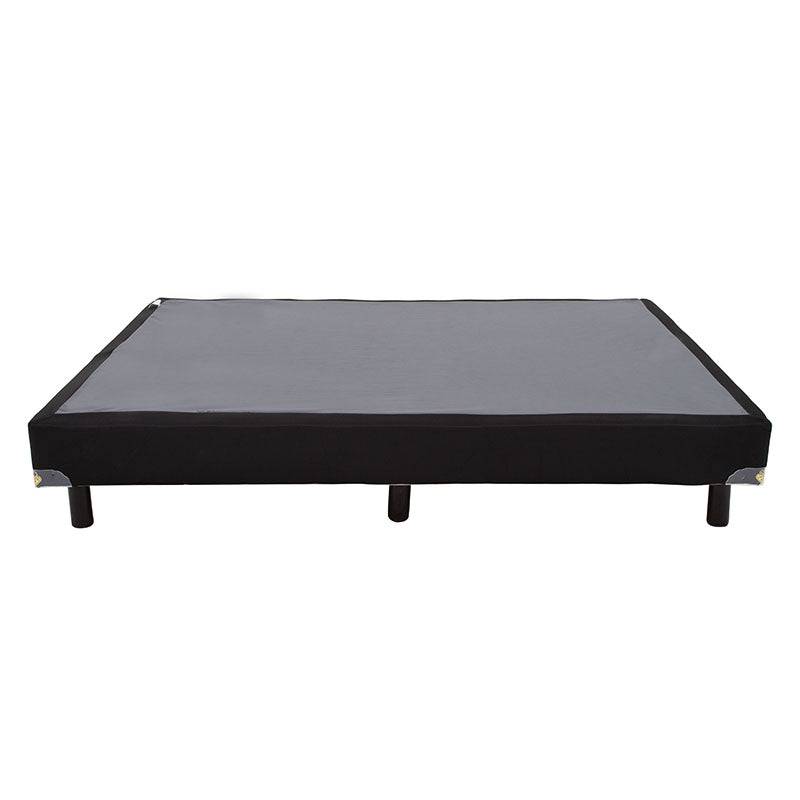 Juego de colchón y box de madera de pino con lámina de carbocel y tela interior, tamaño 100x190 cm, deurope.com.mx