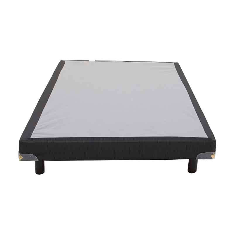 Juego de colchón y box de madera de pino con lámina de carbocel y tela, tamaño 100x190 cm, marca Four Seasons.