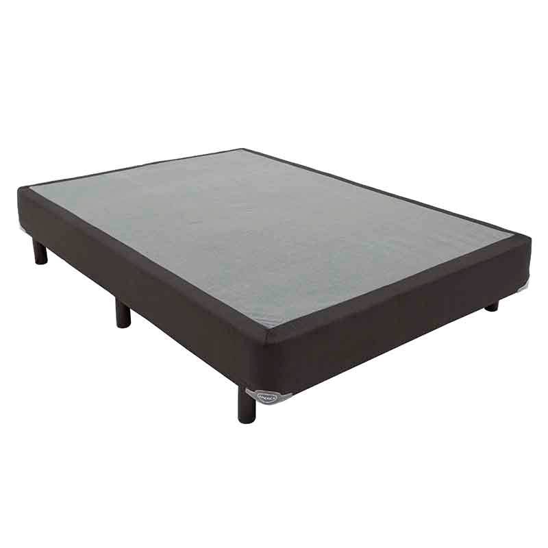 Juego de colchón y box de madera de pino y malla de acero, con tela pliana, en tamaño 100x190 cm, deurope.com.mx